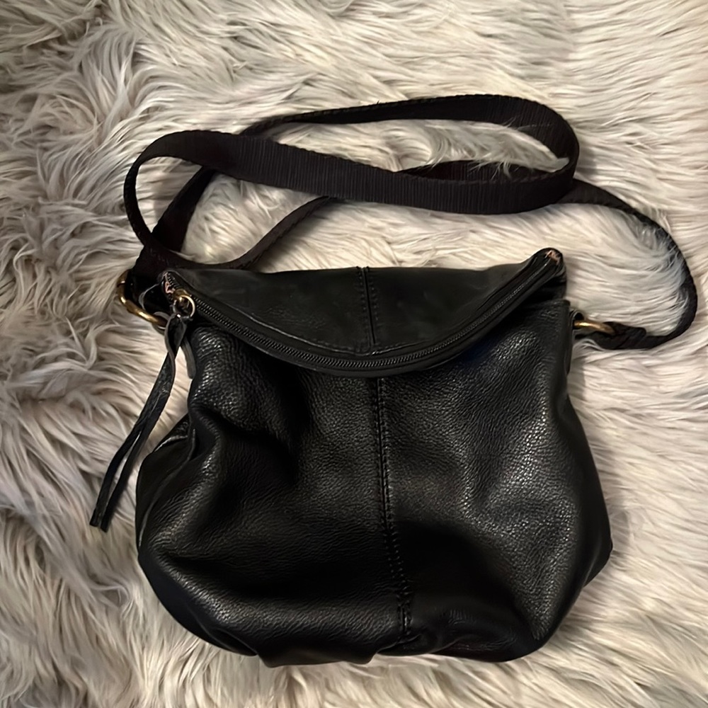 The Sak Black Leather Crossbody